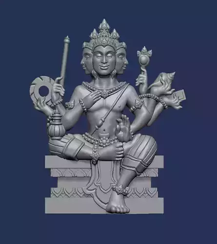 Brahma Hindu god 3d printable model 3D print model