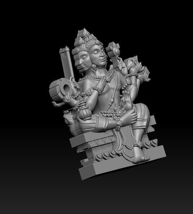 Brahma Hindu god 3d printable model 3D print model_2