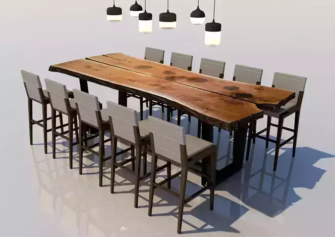 Wood Table Set