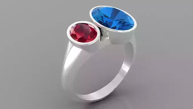 BEZEL SET RING