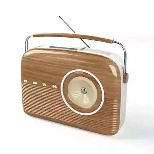 Oldschool Modern Wooden Radio