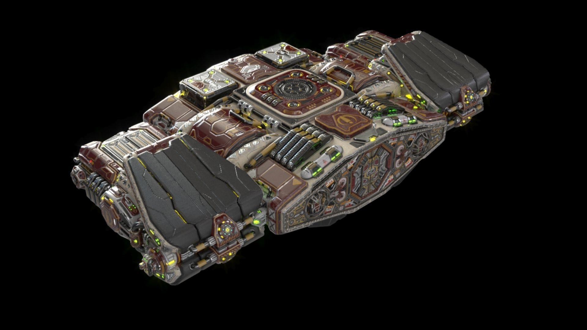 Imperial Assault Ship Section 3D model_23