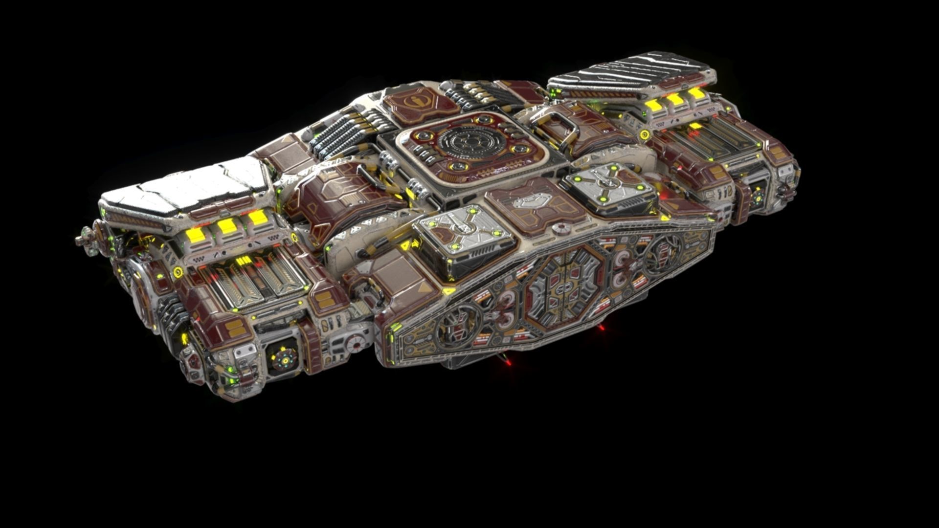 Imperial Assault Ship Section 3D model_15