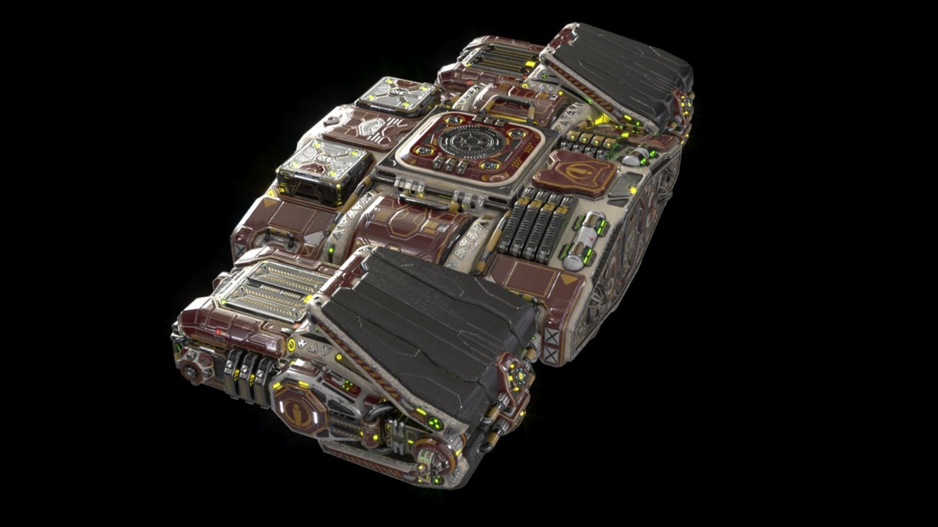Imperial Assault Ship Section 3D model_24