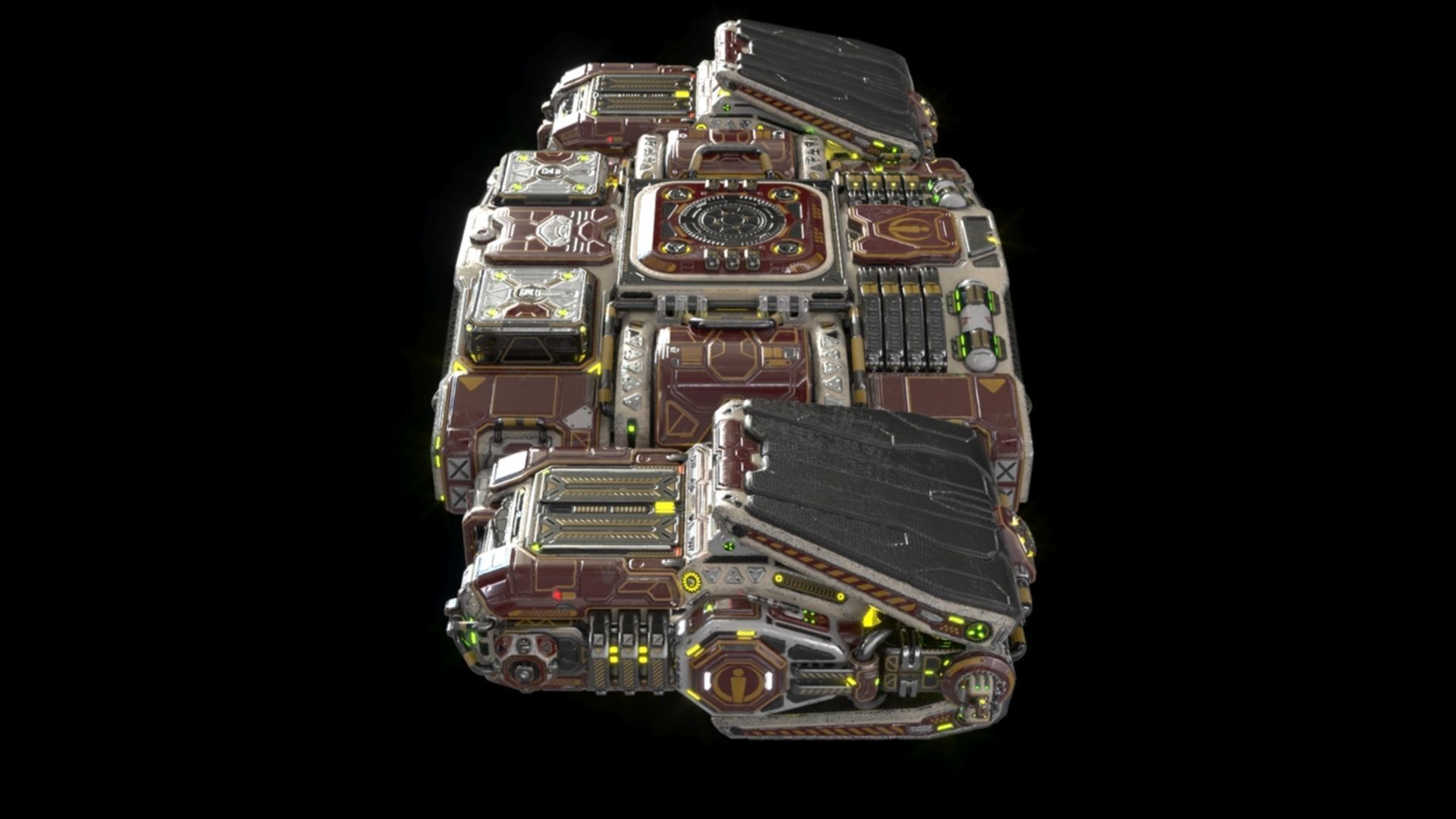 Imperial Assault Ship Section 3D model_25