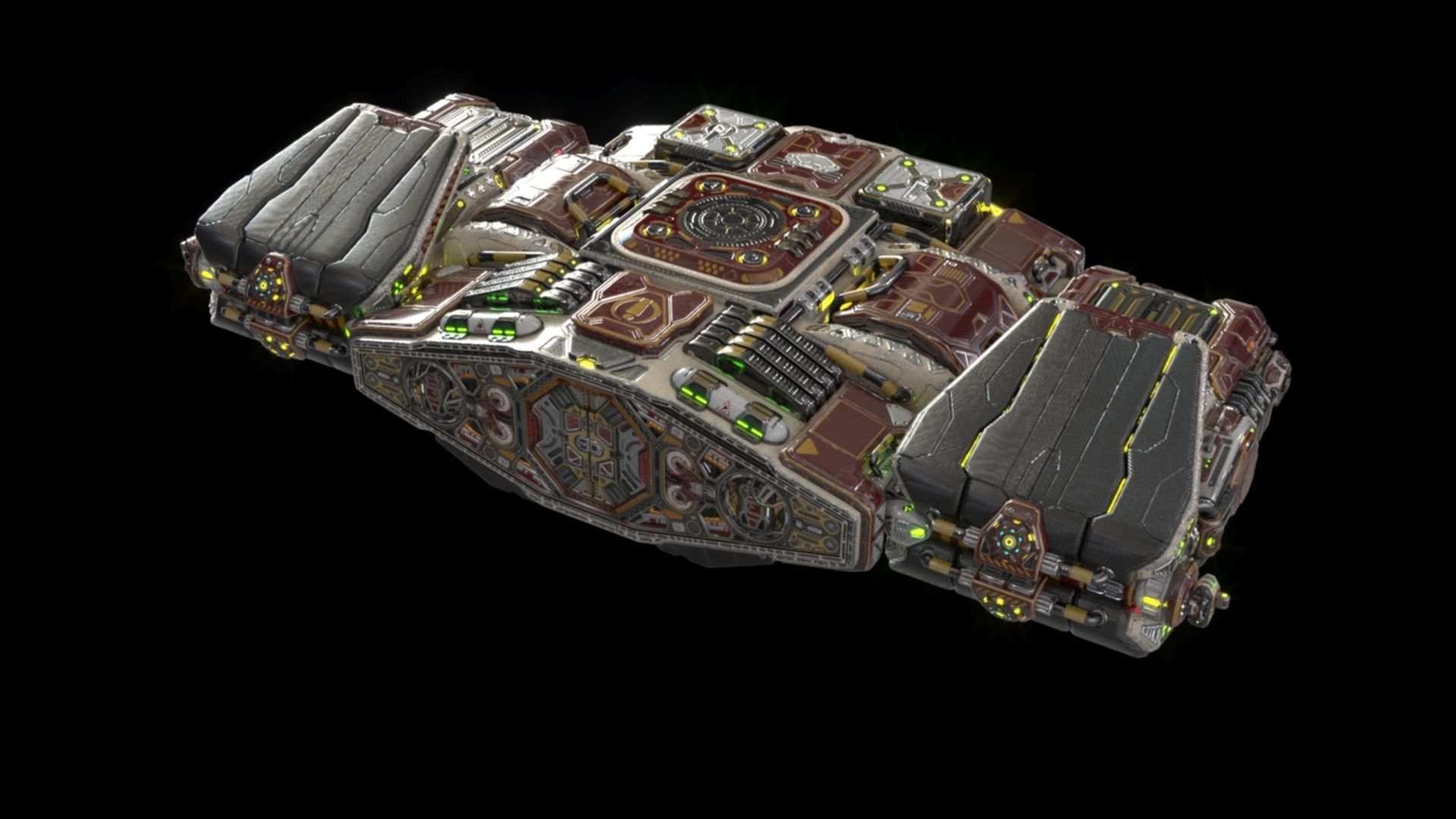 Imperial Assault Ship Section 3D model_20