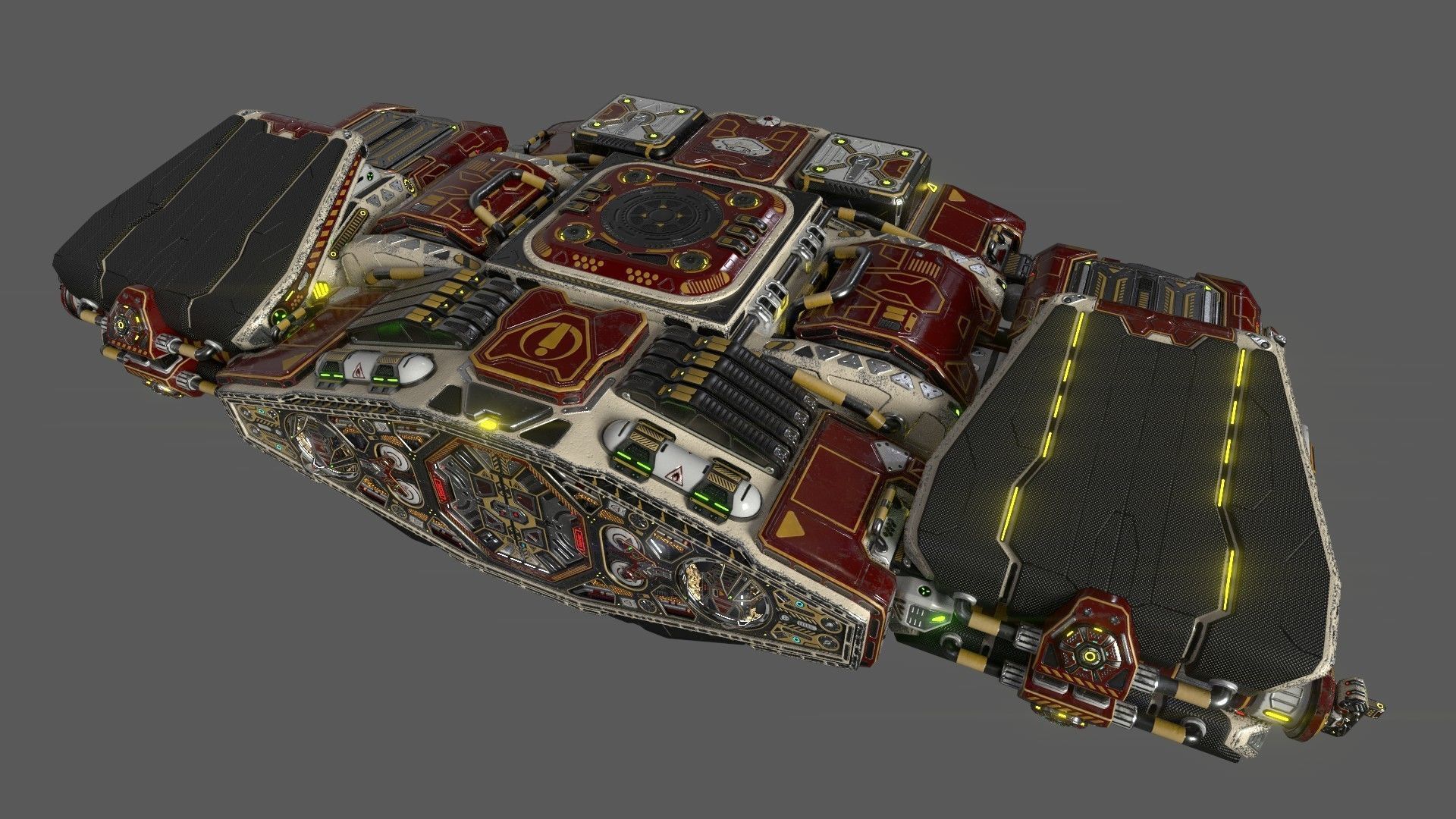 Imperial Assault Ship Section 3D model_10