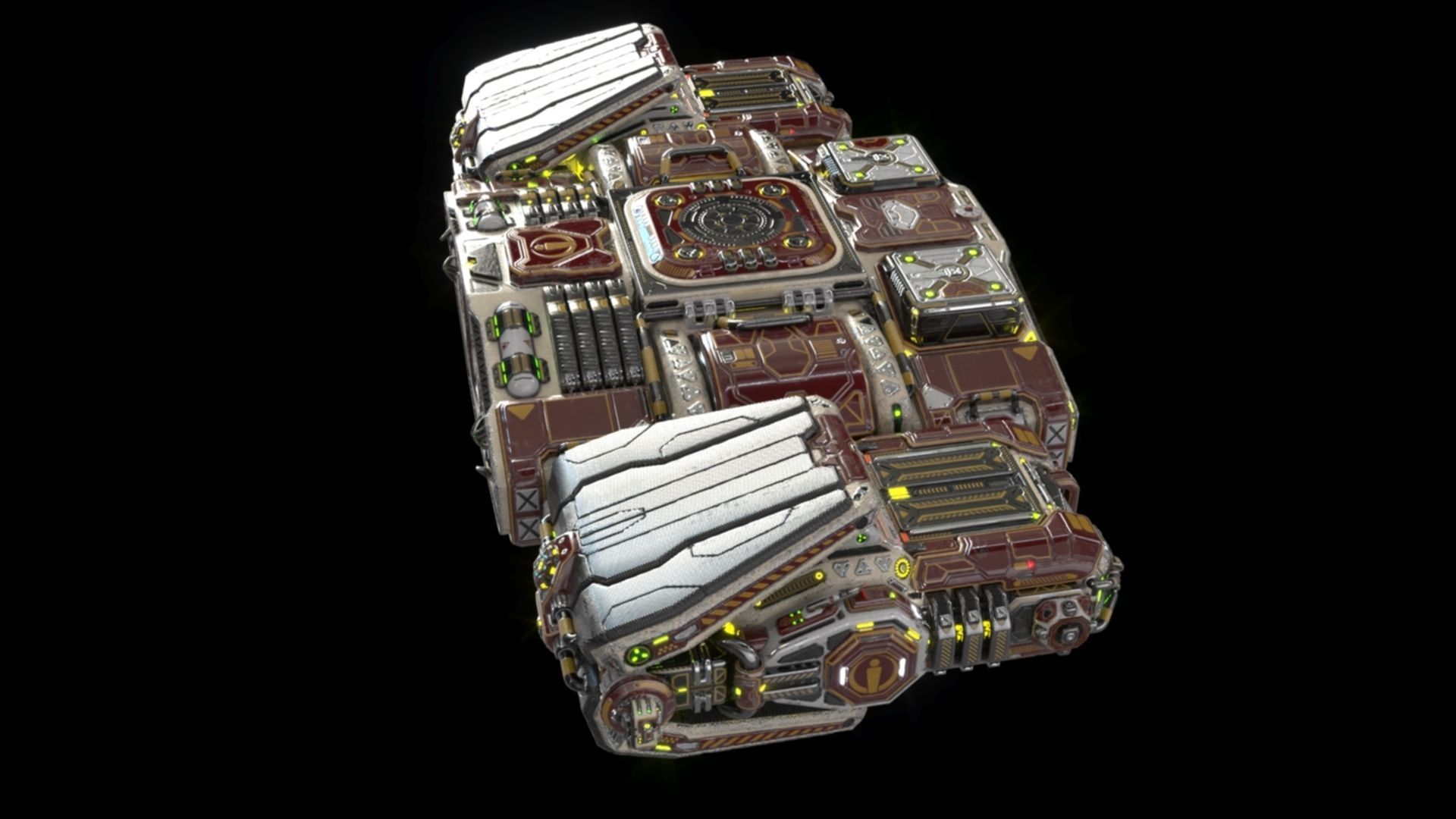 Imperial Assault Ship Section 3D model_18
