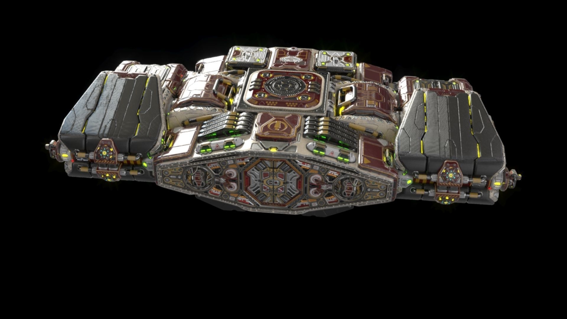 Imperial Assault Ship Section 3D model_21