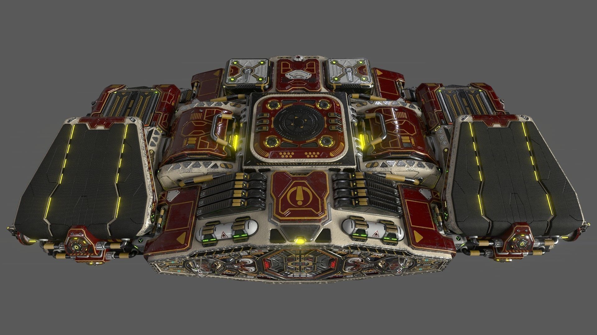 Imperial Assault Ship Section 3D model_13