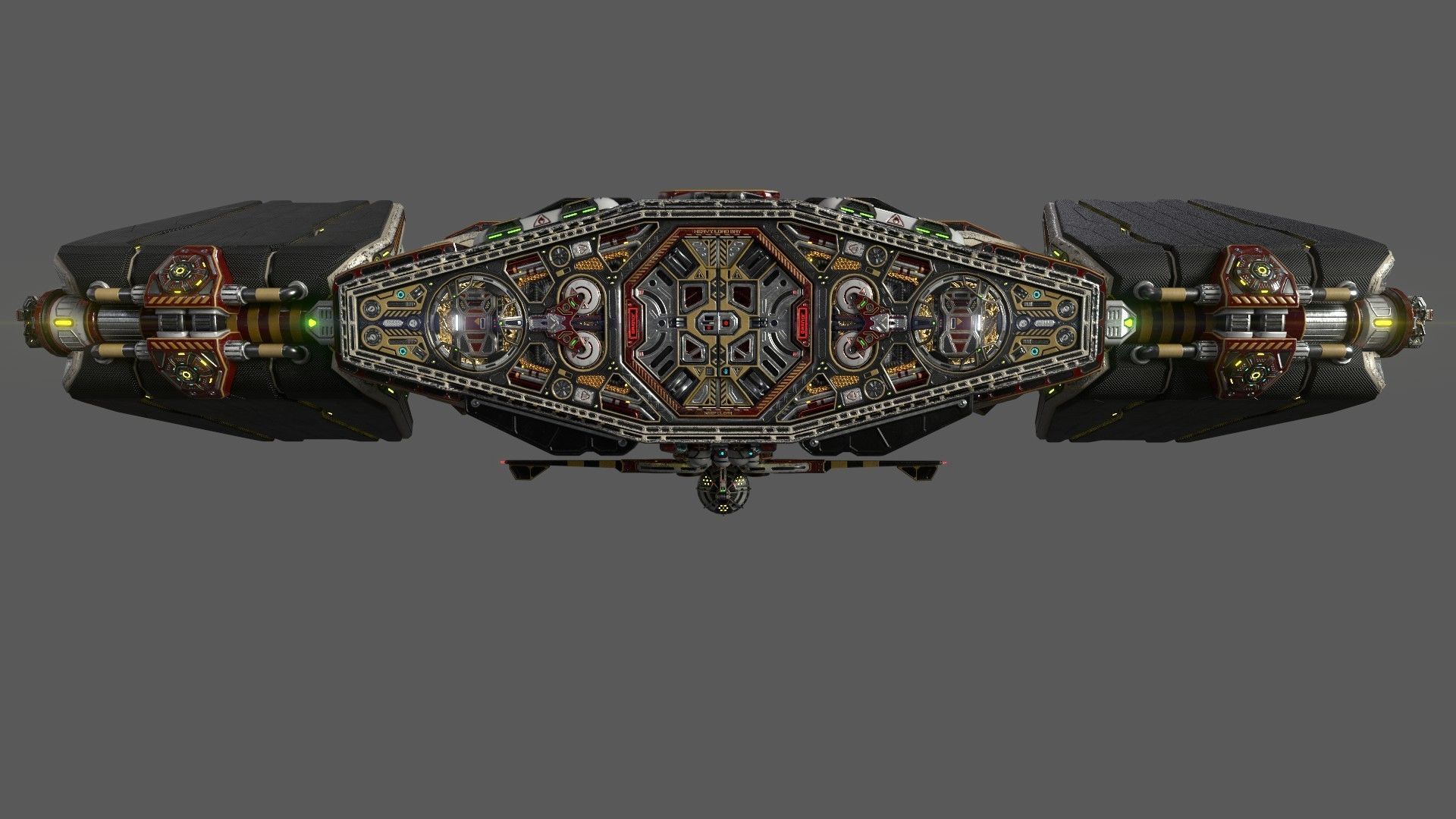 Imperial Assault Ship Section 3D model_12