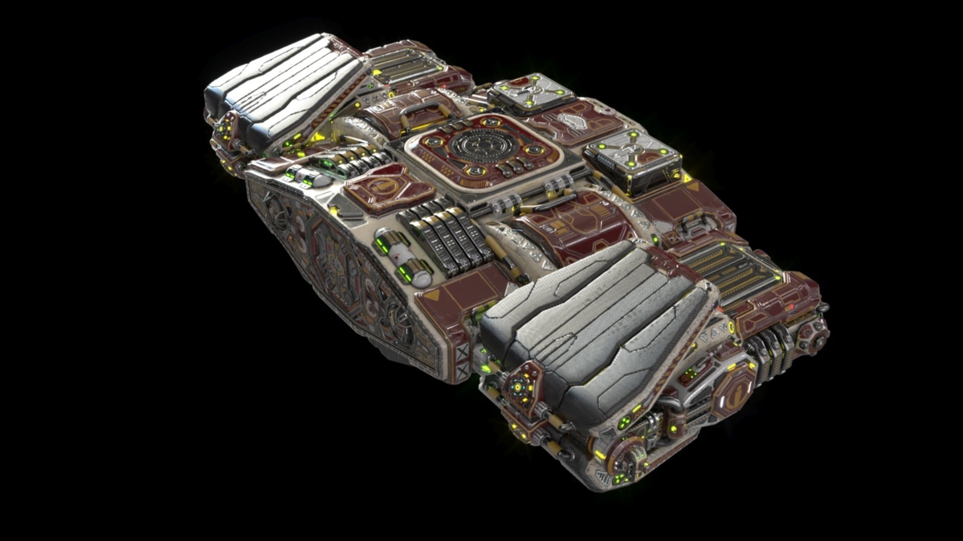 Imperial Assault Ship Section 3D model_19