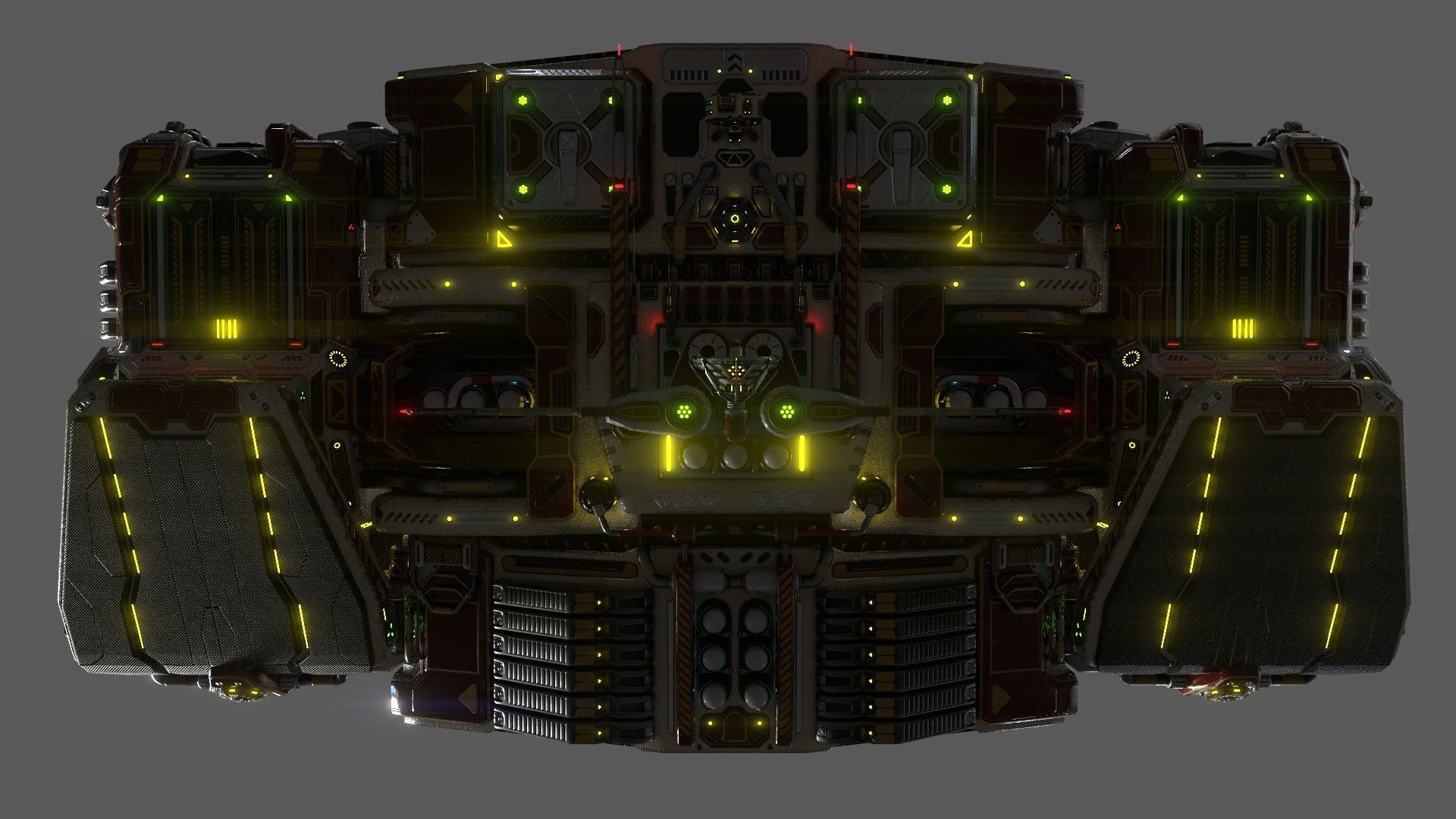 Imperial Assault Ship Section 3D model_8