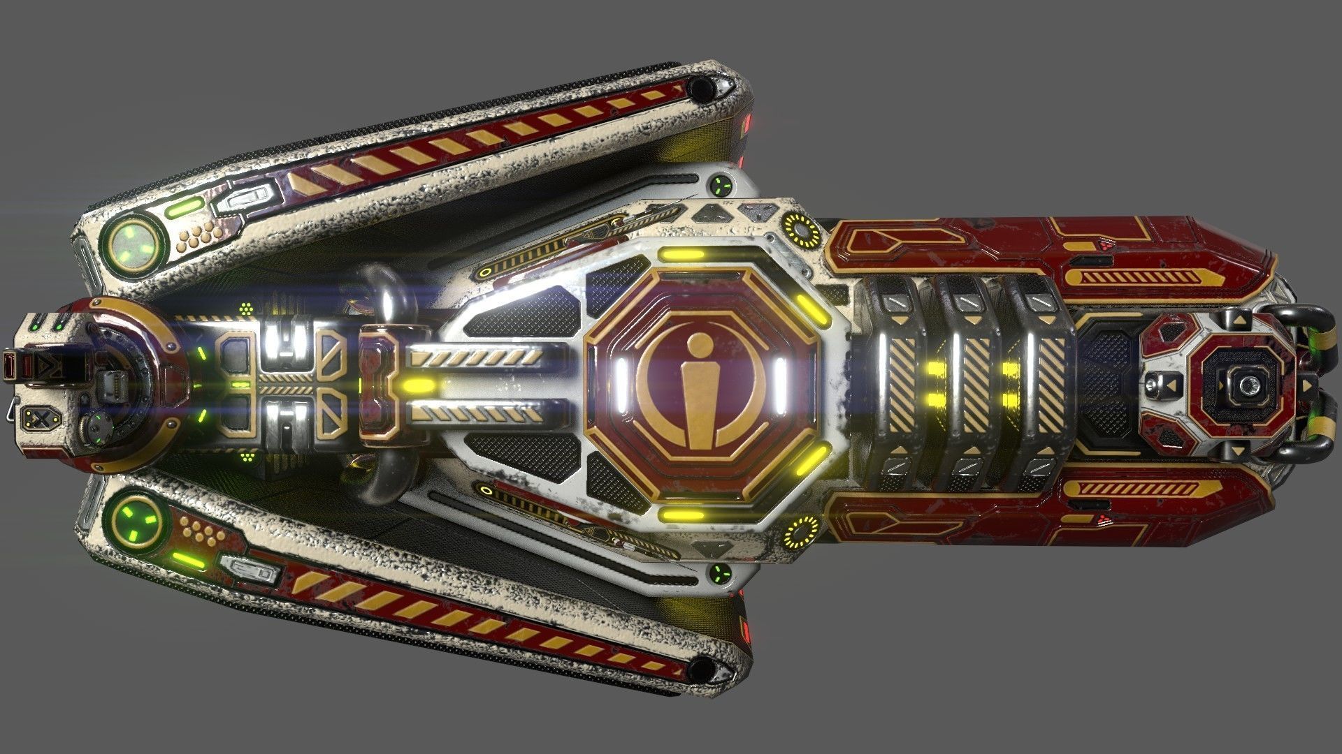 Imperial Assault Ship Section 3D model_6