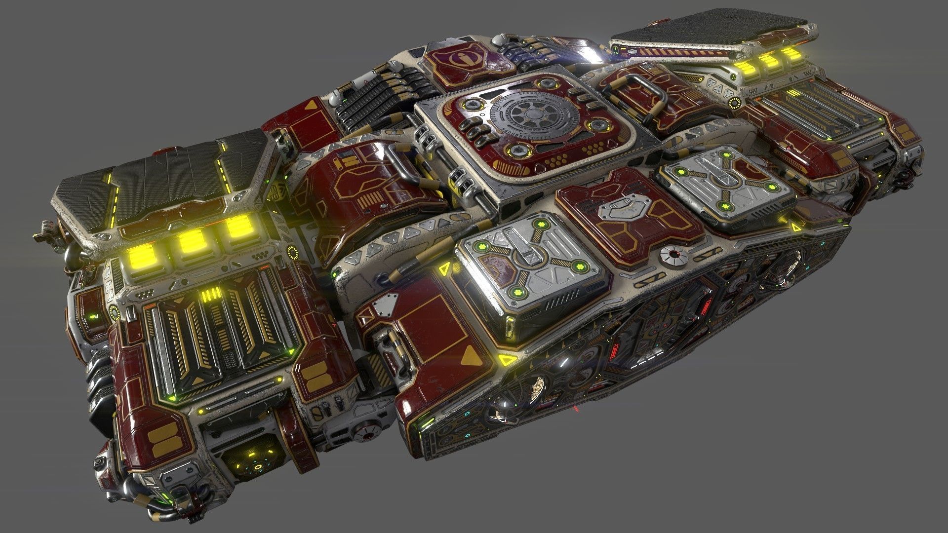 Imperial Assault Ship Section 3D model_4