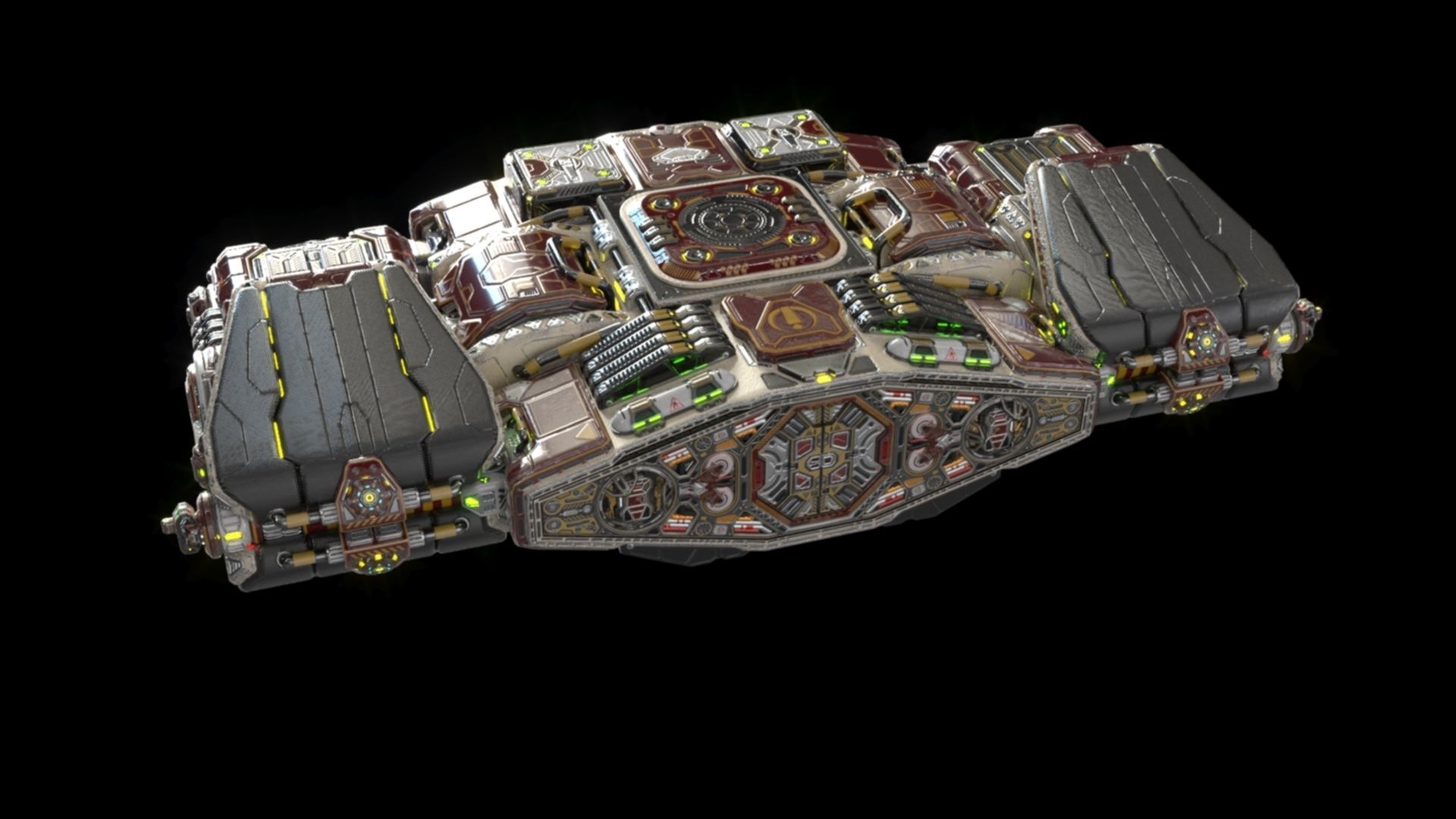Imperial Assault Ship Section 3D model_22