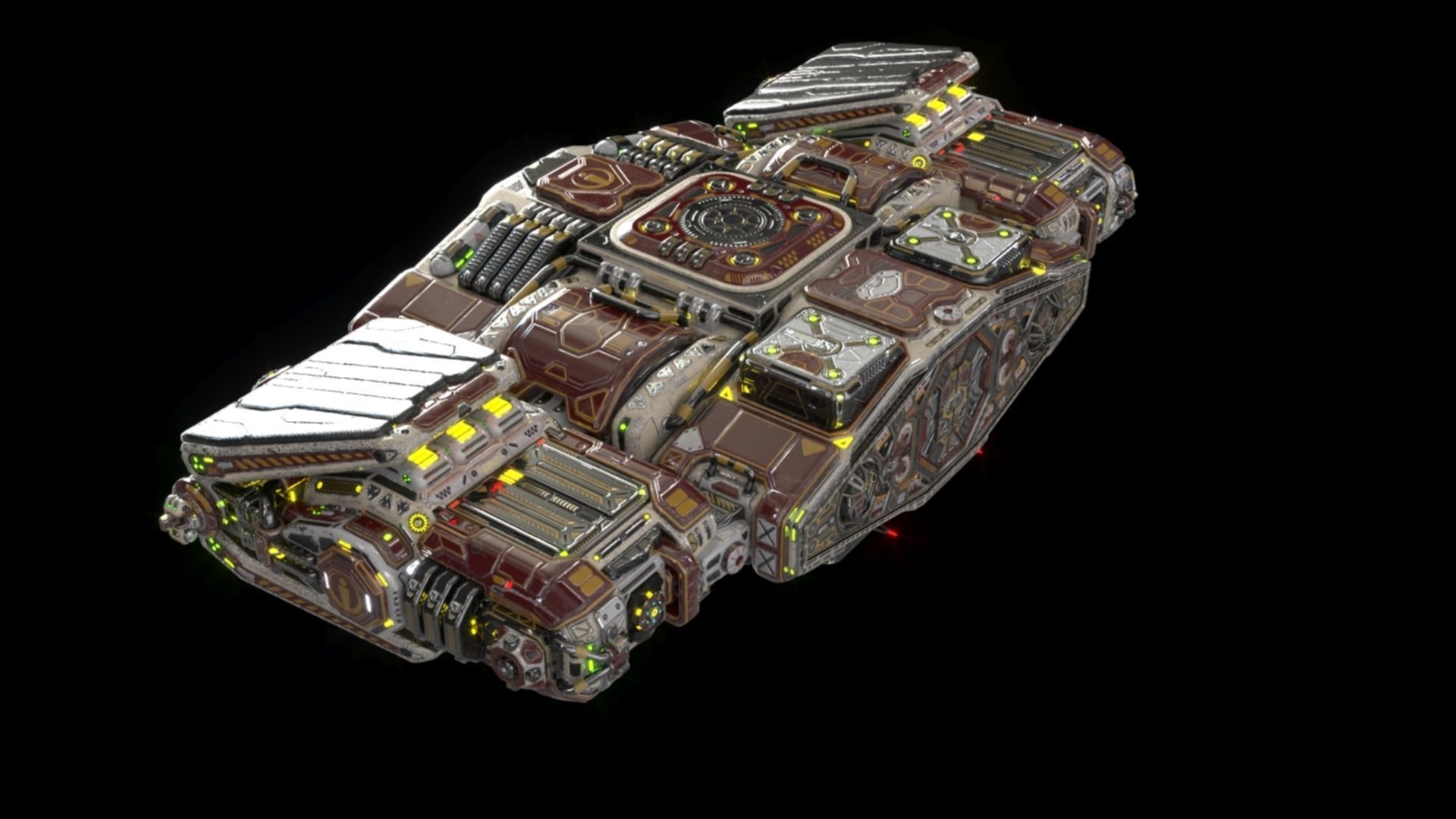 Imperial Assault Ship Section 3D model_16