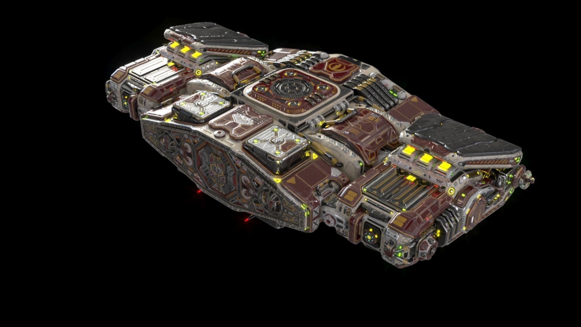 Imperial Assault Ship Section 3D model_27