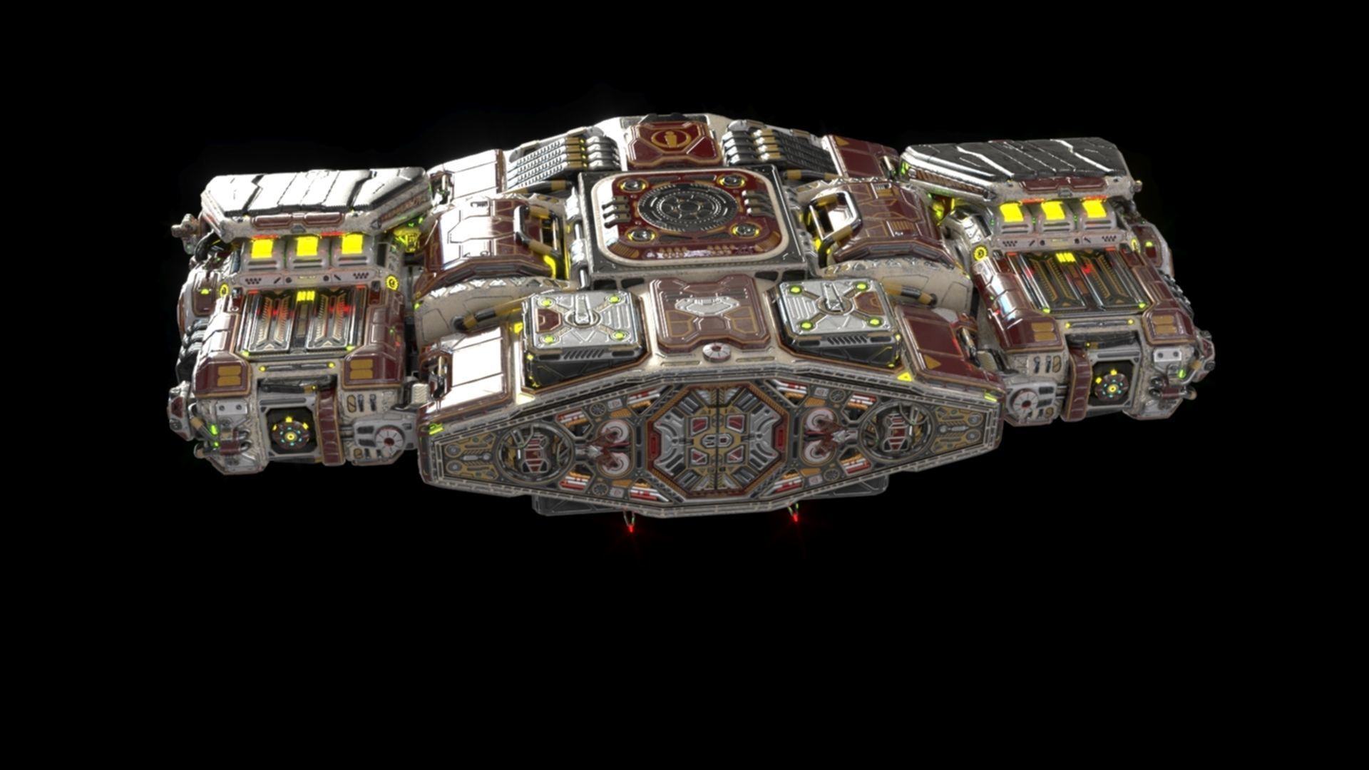 Imperial Assault Ship Section 3D model_29
