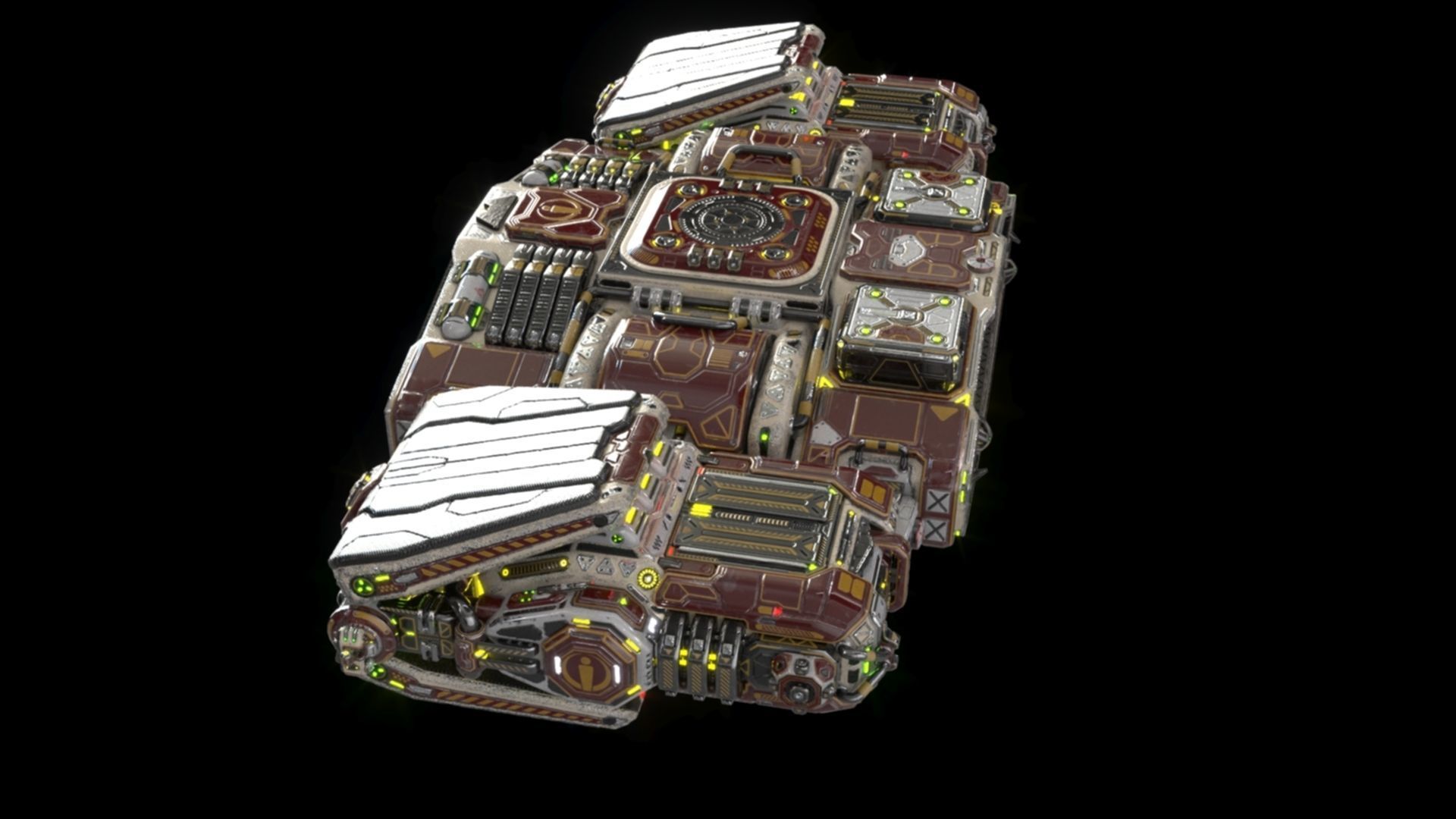 Imperial Assault Ship Section 3D model_17