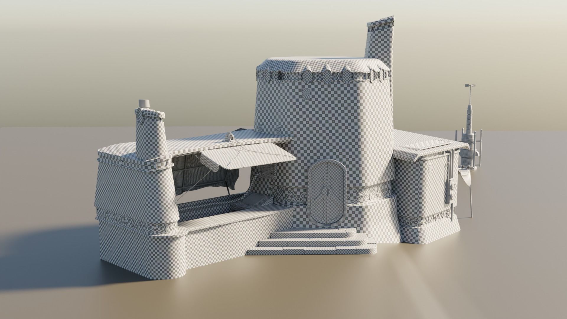 Star Wars Tatooine Merchant Building 3D model_4