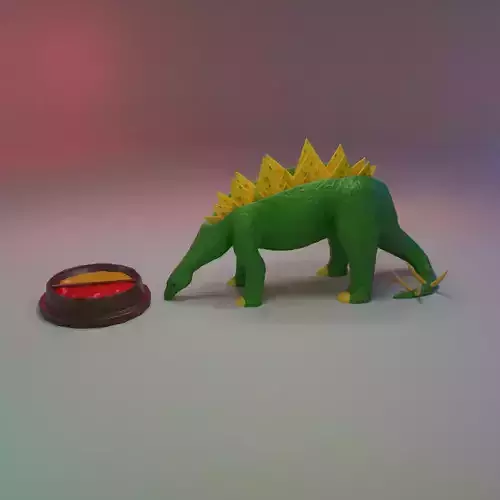 Nachosaurus toy dinosaur 3D print model