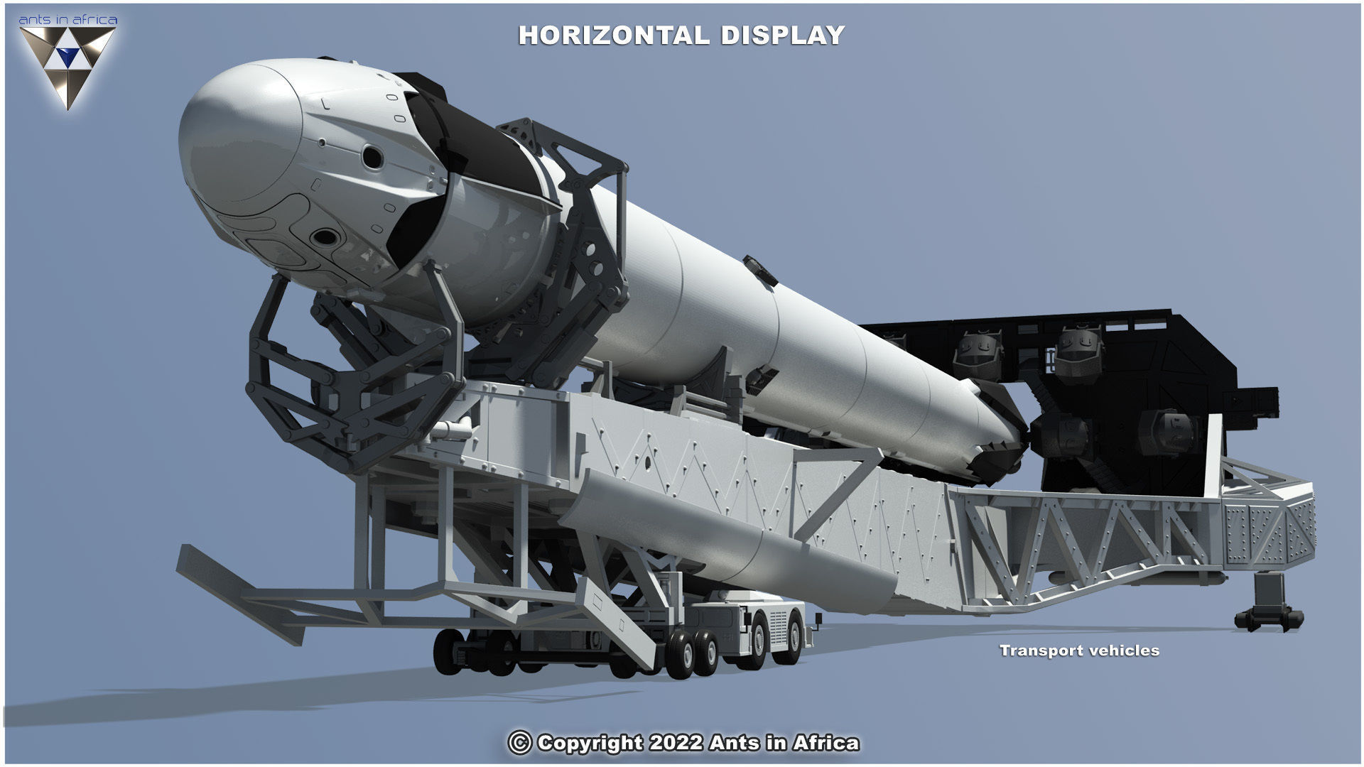 Strongback Stand For Falcon 3D print model_16