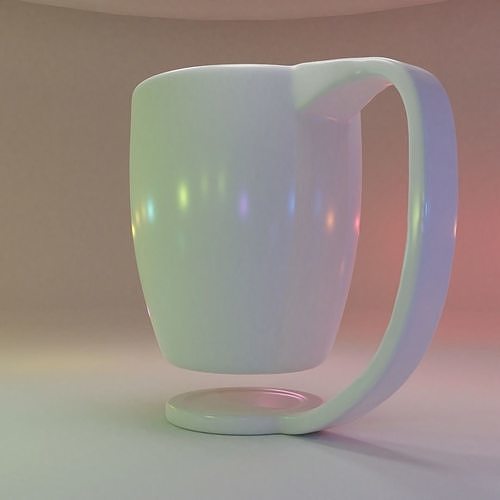 Pseudo Floating Mug 3D print model