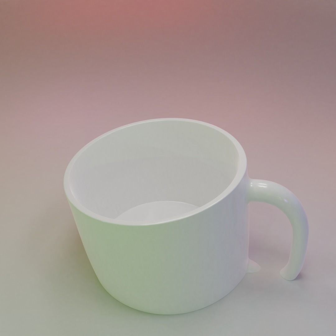Sunken Mug 3D print model_3