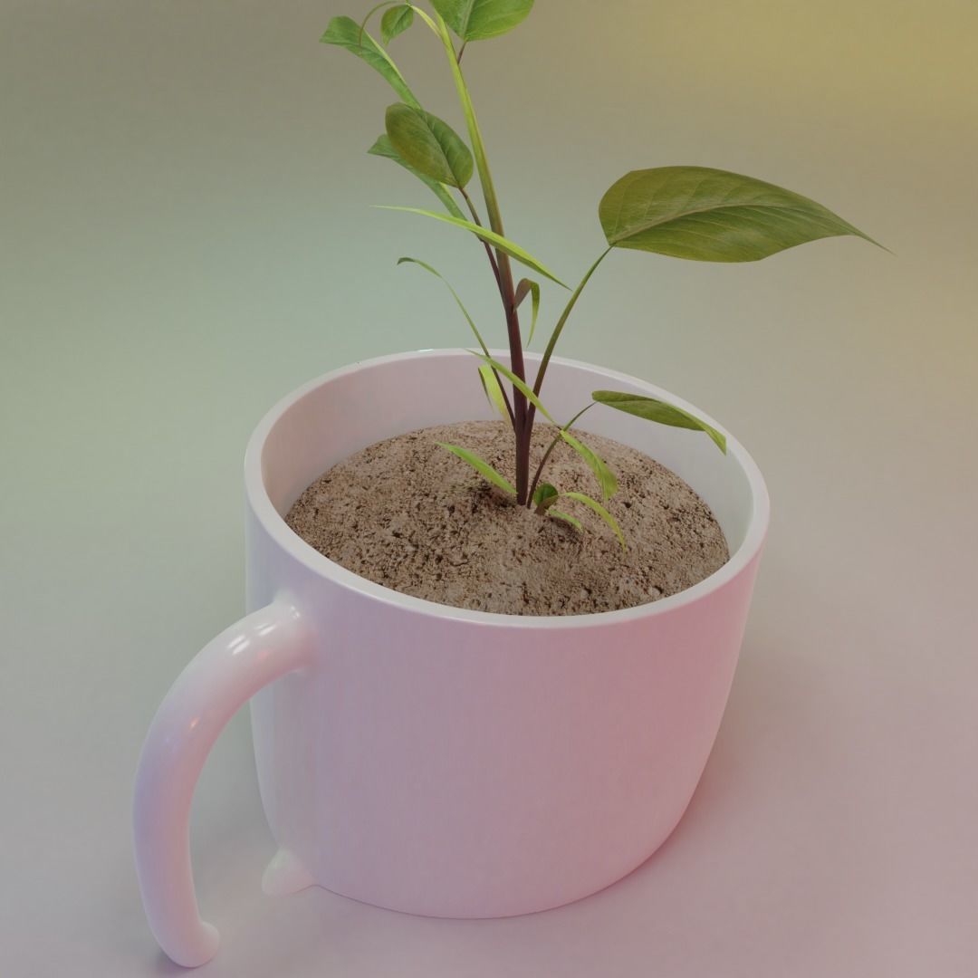 Sunken Mug 3D print model_1