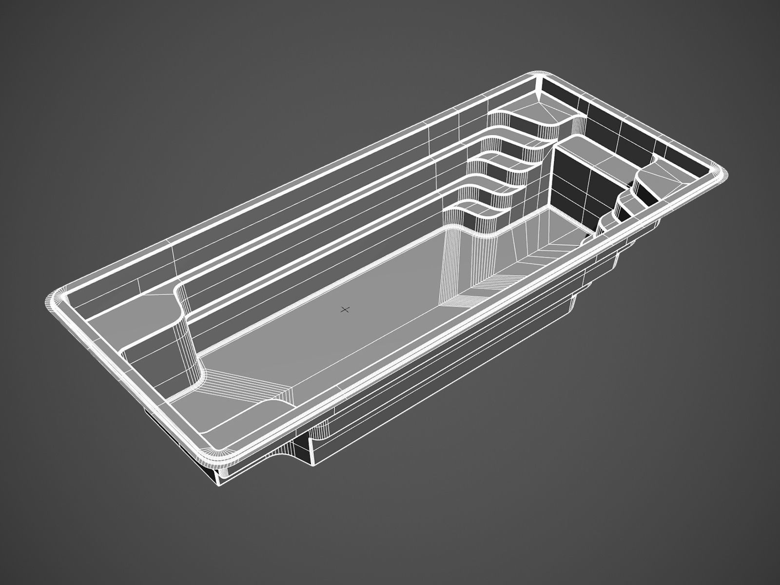 Oscar swimming pool 3D model_2