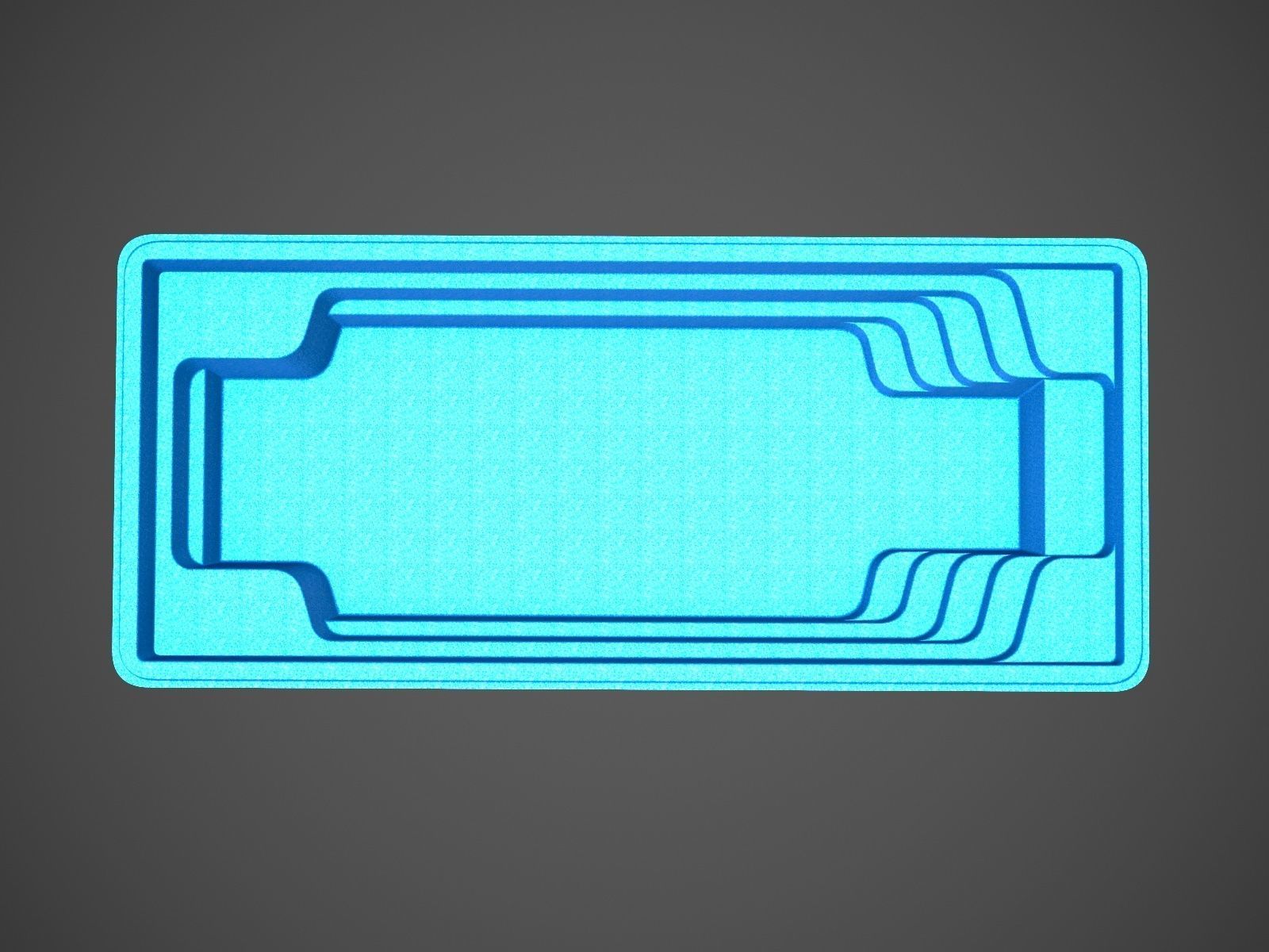 Oscar swimming pool 3D model_4