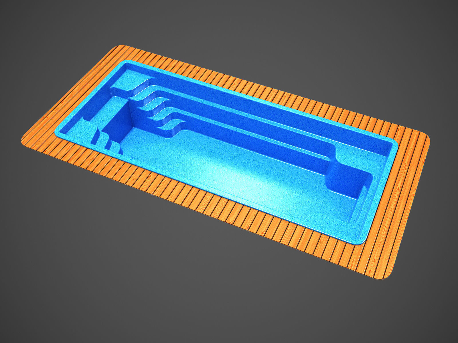 Oscar swimming pool 3D model_3