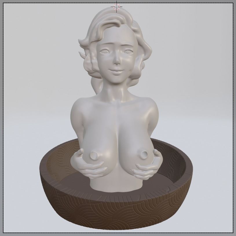 Backflow Incense Burner Breast 3D print model_4