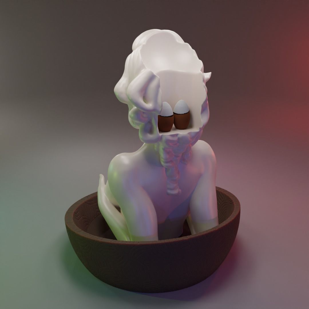 Backflow Incense Burner Breast 3D print model_2