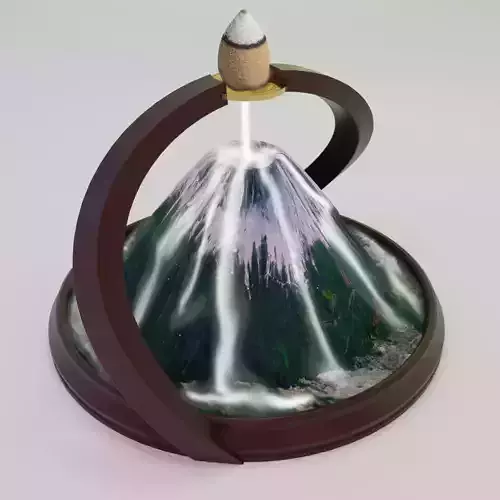 Backflow Incense Cone Burner Mountain