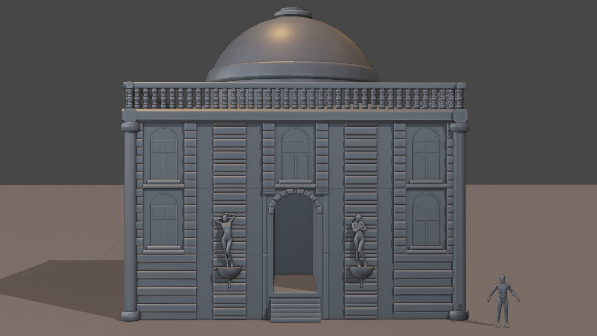 Renaissance architecture free 3D model | CGTrader