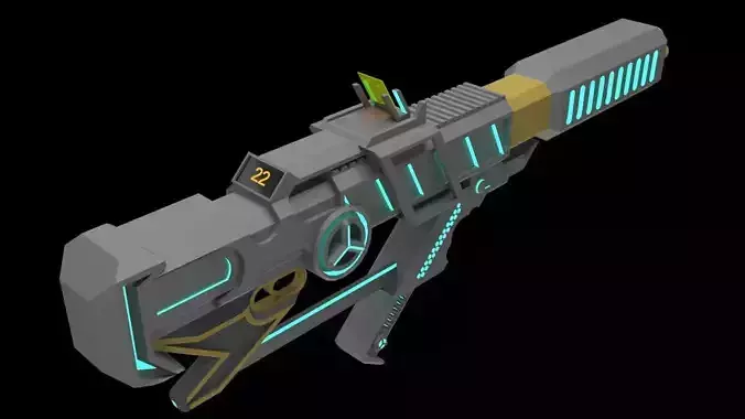 energy gun 3D model