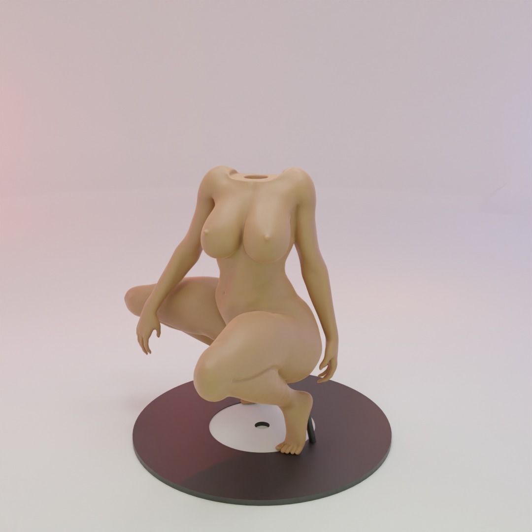 Backflow Incense Cone Burner Niki Minaj 3D print model_1