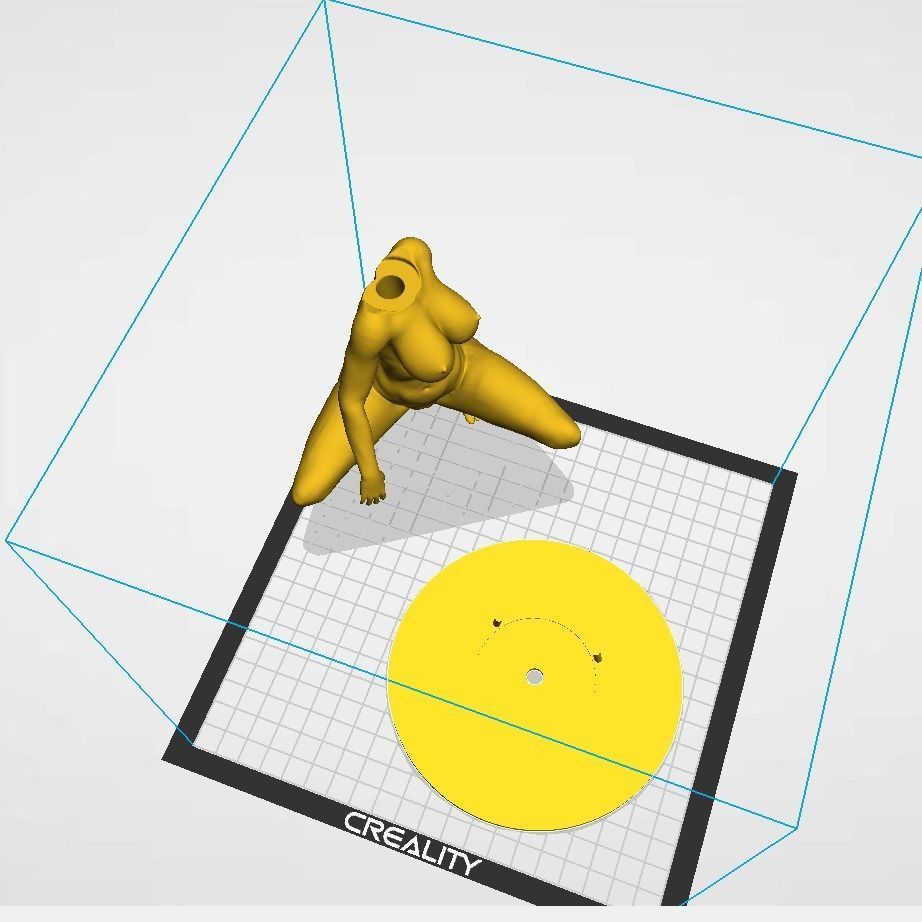 Backflow Incense Cone Burner Niki Minaj 3D print model_3