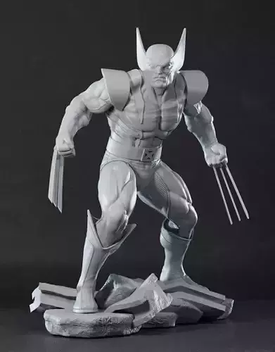 Wolverine 3D print Model Stl statue 3D print model