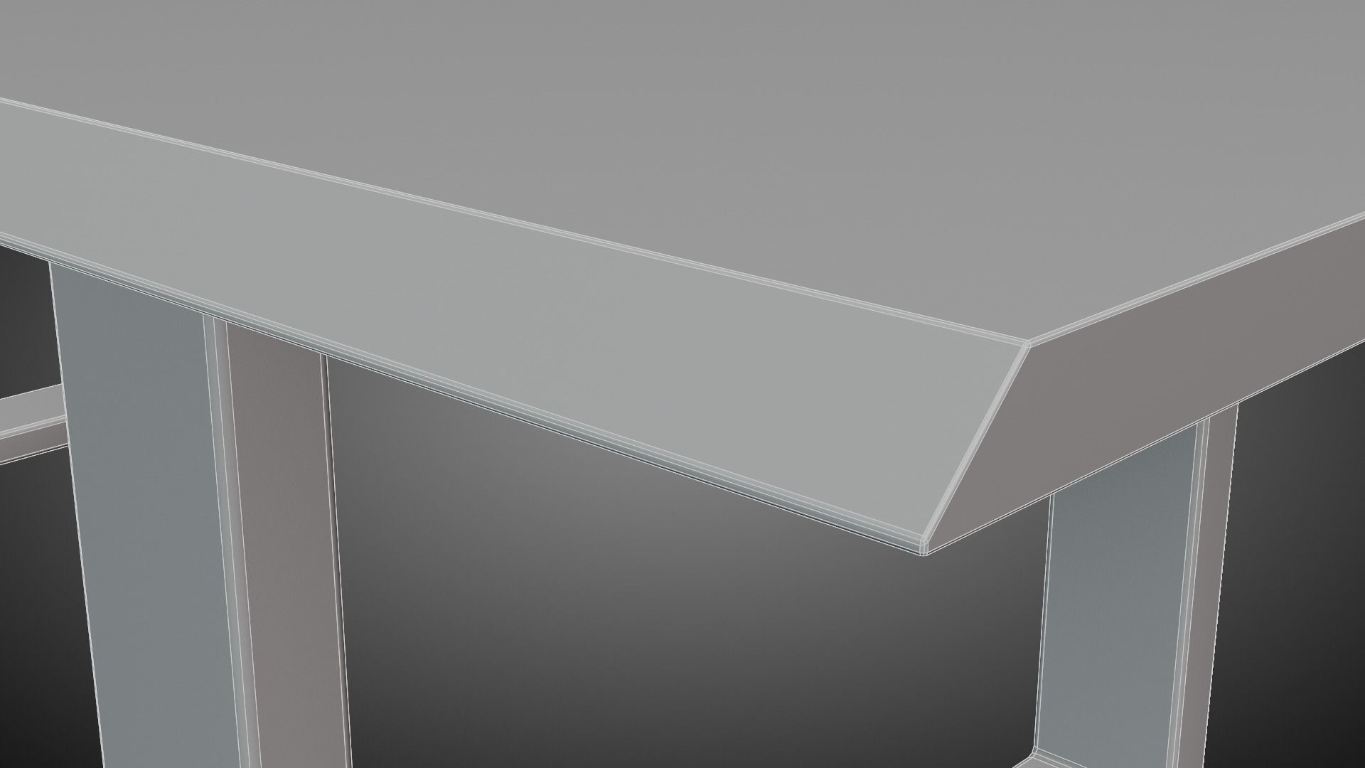 Wooden Walnut Designer Coffee Table Low-poly 3D model_7