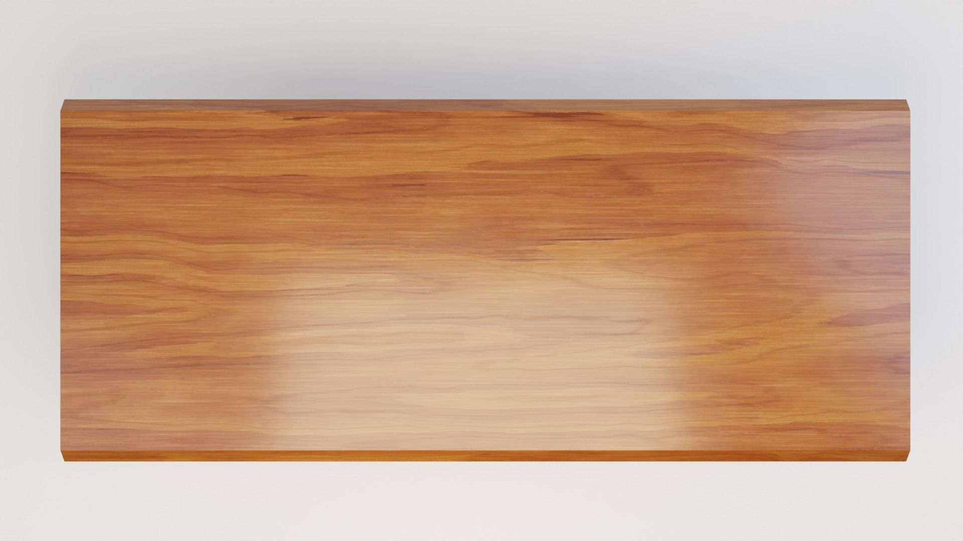 Wooden Walnut Designer Coffee Table Low-poly 3D model_5