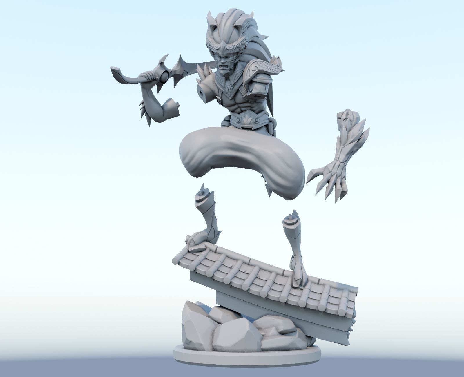 nightbringer yasuo 3D Print Model 3D print model_7