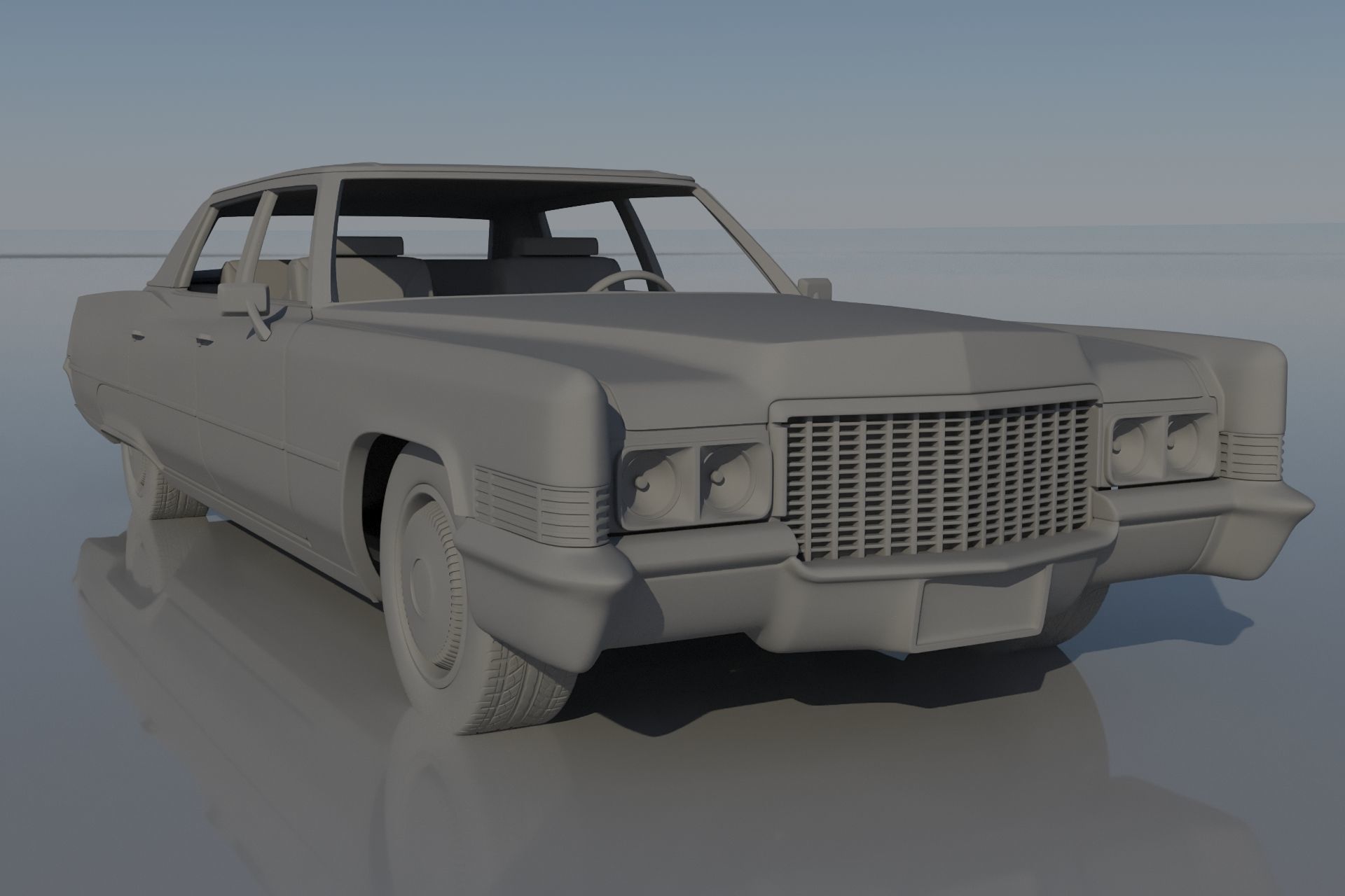 Cadillac FLeetwood Brougham 1970 3D print model_14