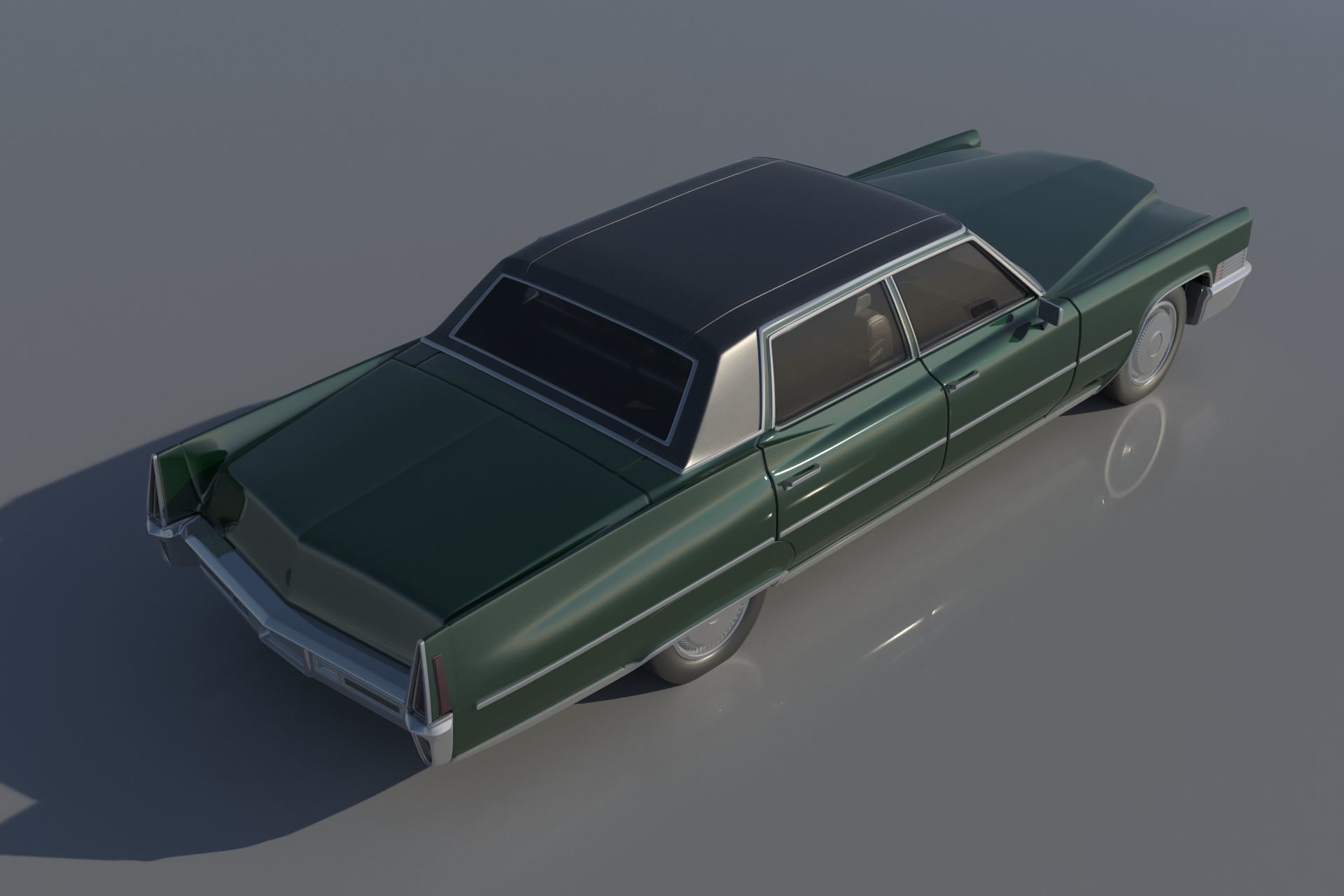 Cadillac FLeetwood Brougham 1970 3D print model_6