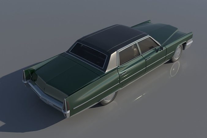 Cadillac FLeetwood Brougham 1970 3D print model 7