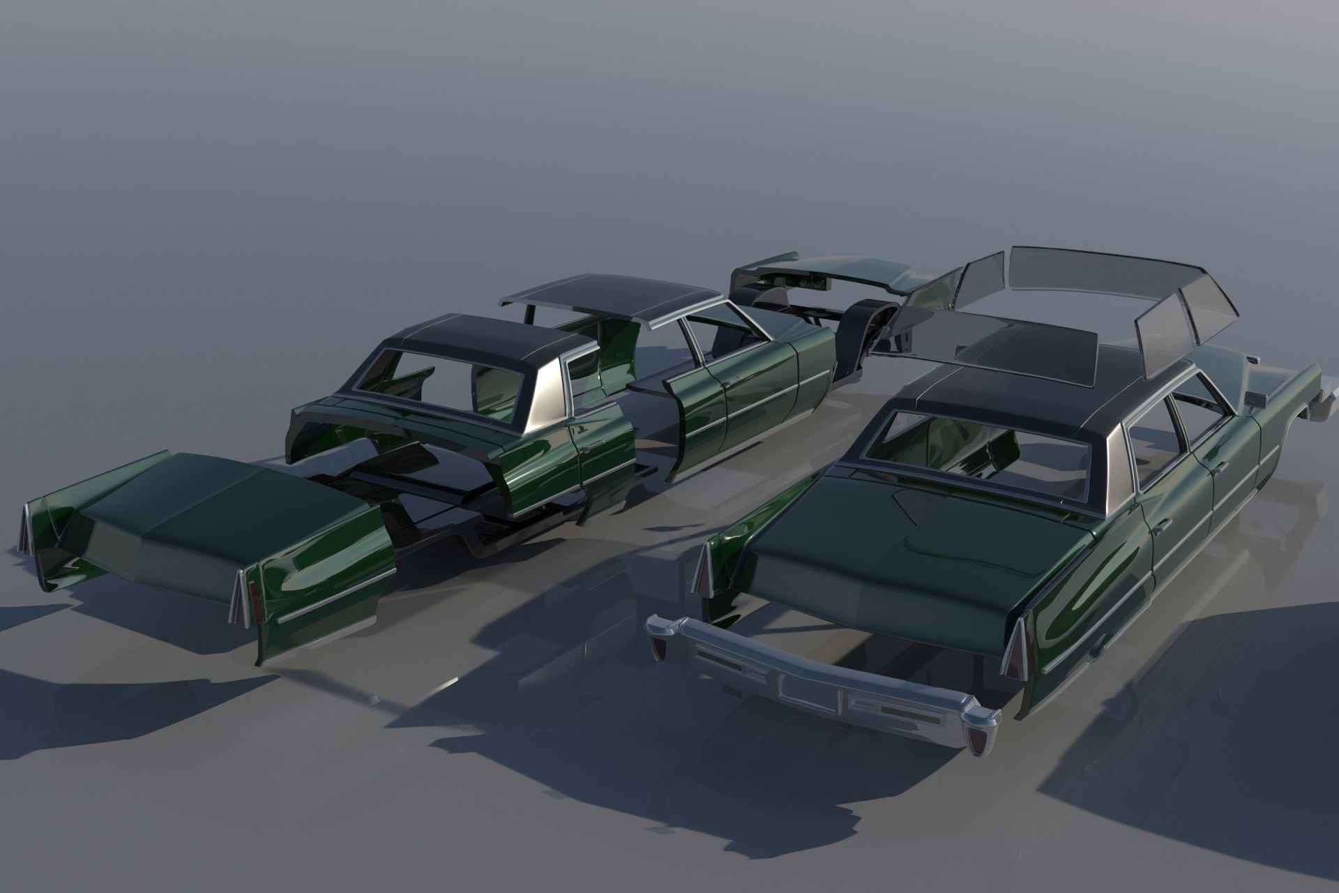 Cadillac FLeetwood Brougham 1970 3D print model_21