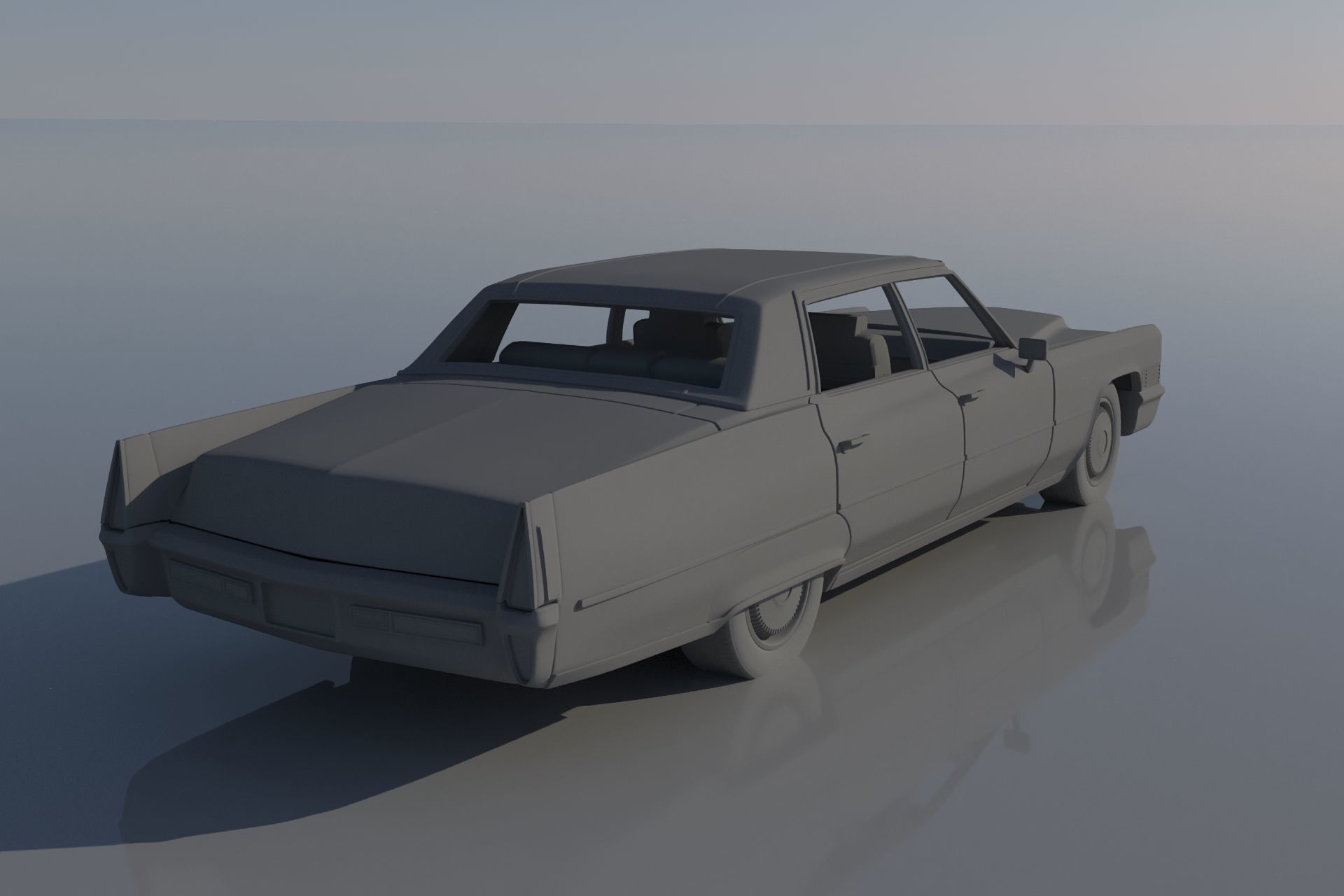 Cadillac FLeetwood Brougham 1970 3D print model_16
