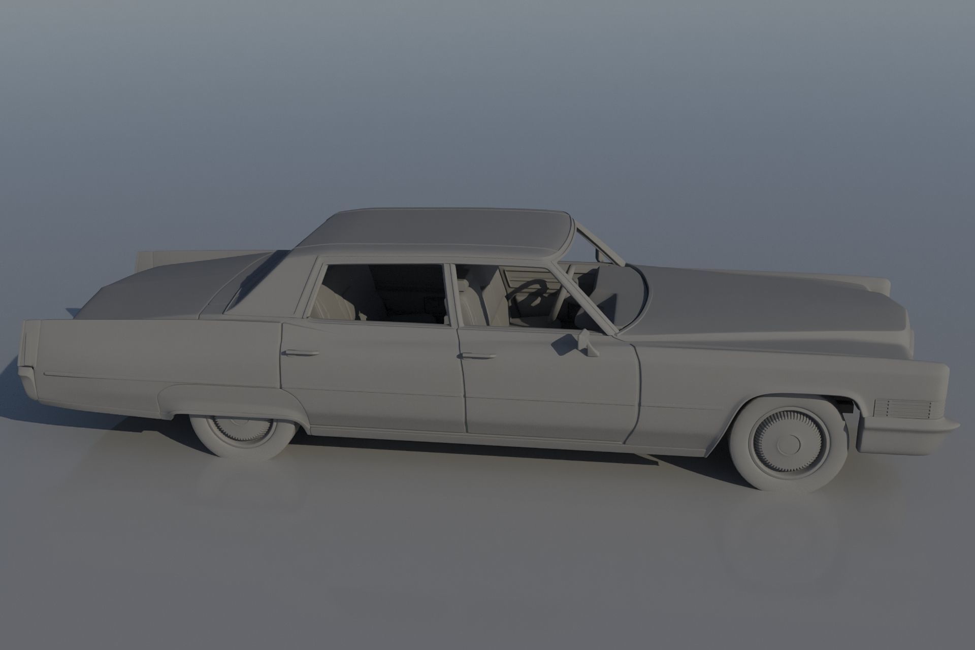 Cadillac FLeetwood Brougham 1970 3D print model_15